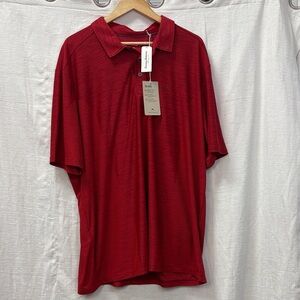 Tommy Bahama Palm Coast Polo, Sangria Red, 3X NEW WITH TAGS